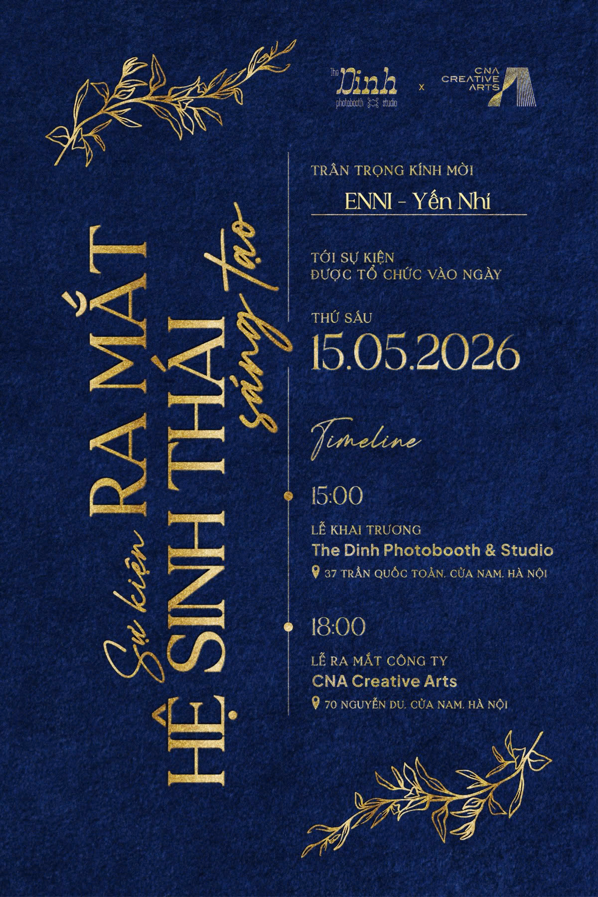 Lễ ra mắt công ty CNA Creative Arts